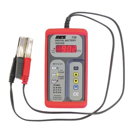 Electronic Specialties Digital Battery Tester 12V w/Red Boot ES720
